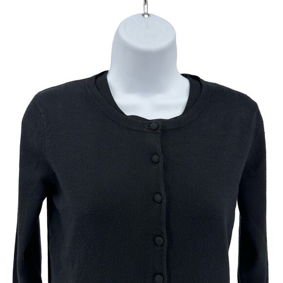 Grace Elements Black Tank & Sweater Lot WMNS Small 3/4 Sleeve Button Up Rayon - Picture 12 of 16